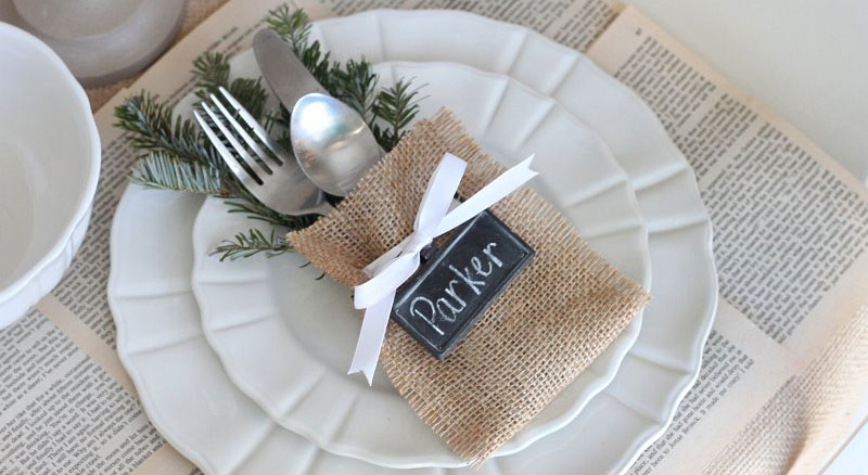Ideas para presentar los cubiertos en la mesa en Navidad - Blog Flota